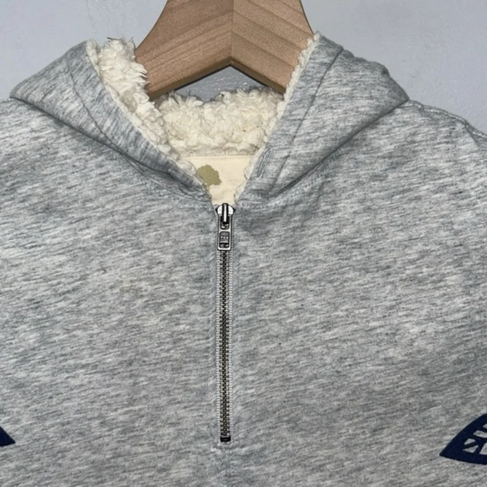 Tucker + Tate Poncho Gray‎ With Blue Feather Details- Girls Size 2T
